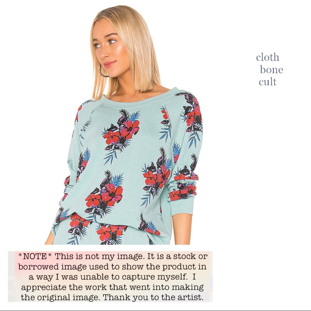 ✨NWT✨ WILDFOX💋🦊 Hibiscus Dreams SWEATSHIRT